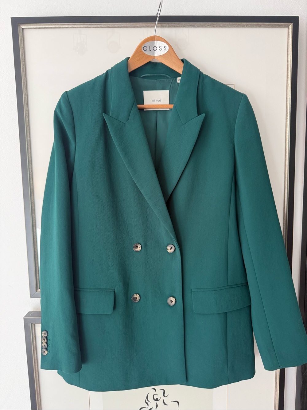 Wilfred Green Double-Breasted Blazer